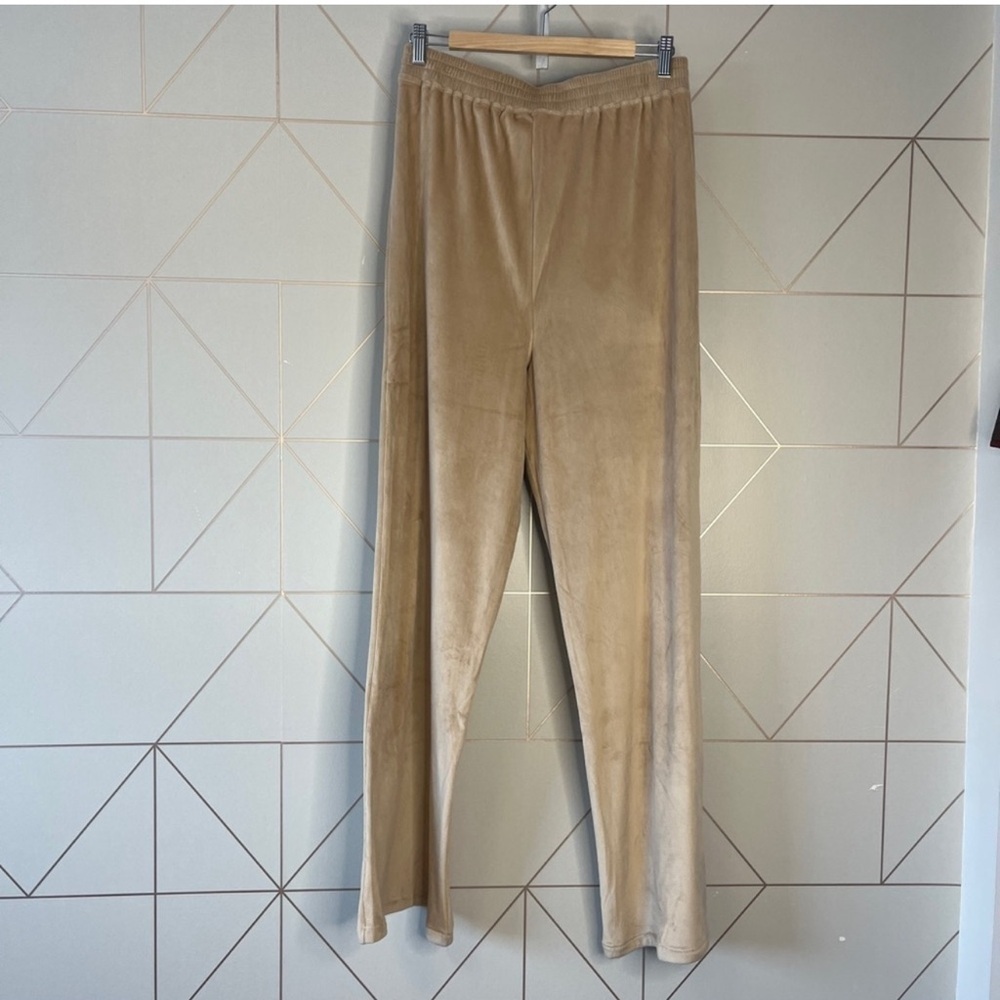 SKIMS Velour High Rise Wide Leg Pant. Honey. Size XL EUC. - Picture 6 of 7